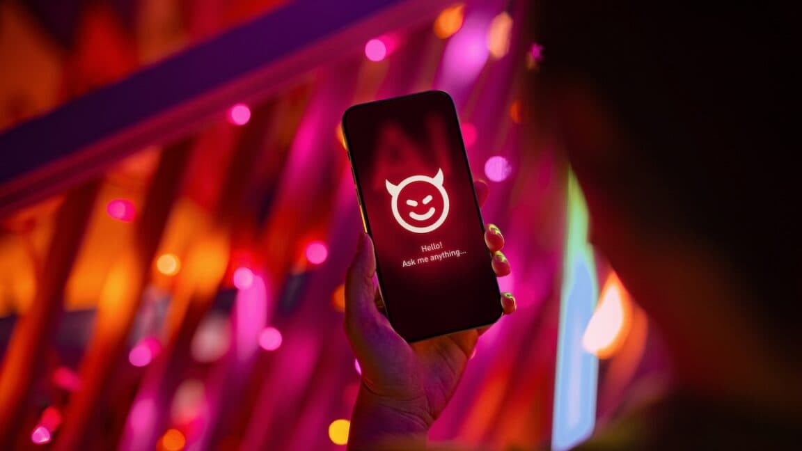 Illustration of a ChatGPT interface with data leaking out as code